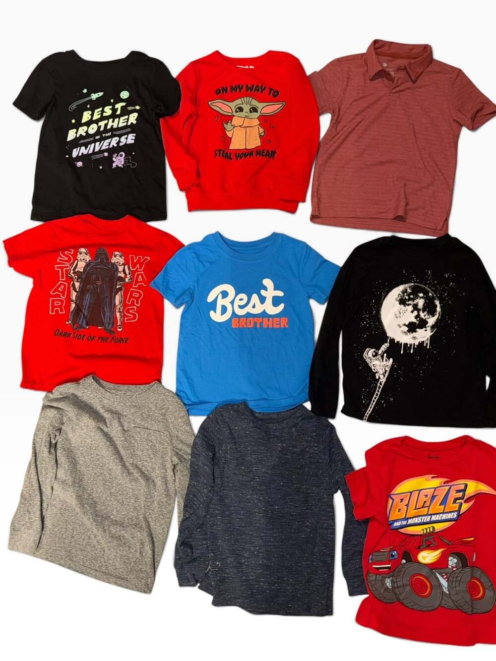 All in motion/ Cat & Jack Boys Assorted Shirts Lot Size XS (4/5)